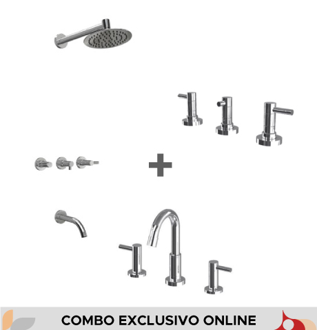 COMBO ANDEZ MATCH (GRIFERIA DUCHA MATCH + GRIFERIA BIDET MATCH + GRIFERIA LAVATORIO MATCH) - PACKMATCH 3101030000